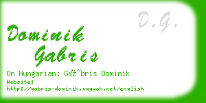 dominik gabris business card